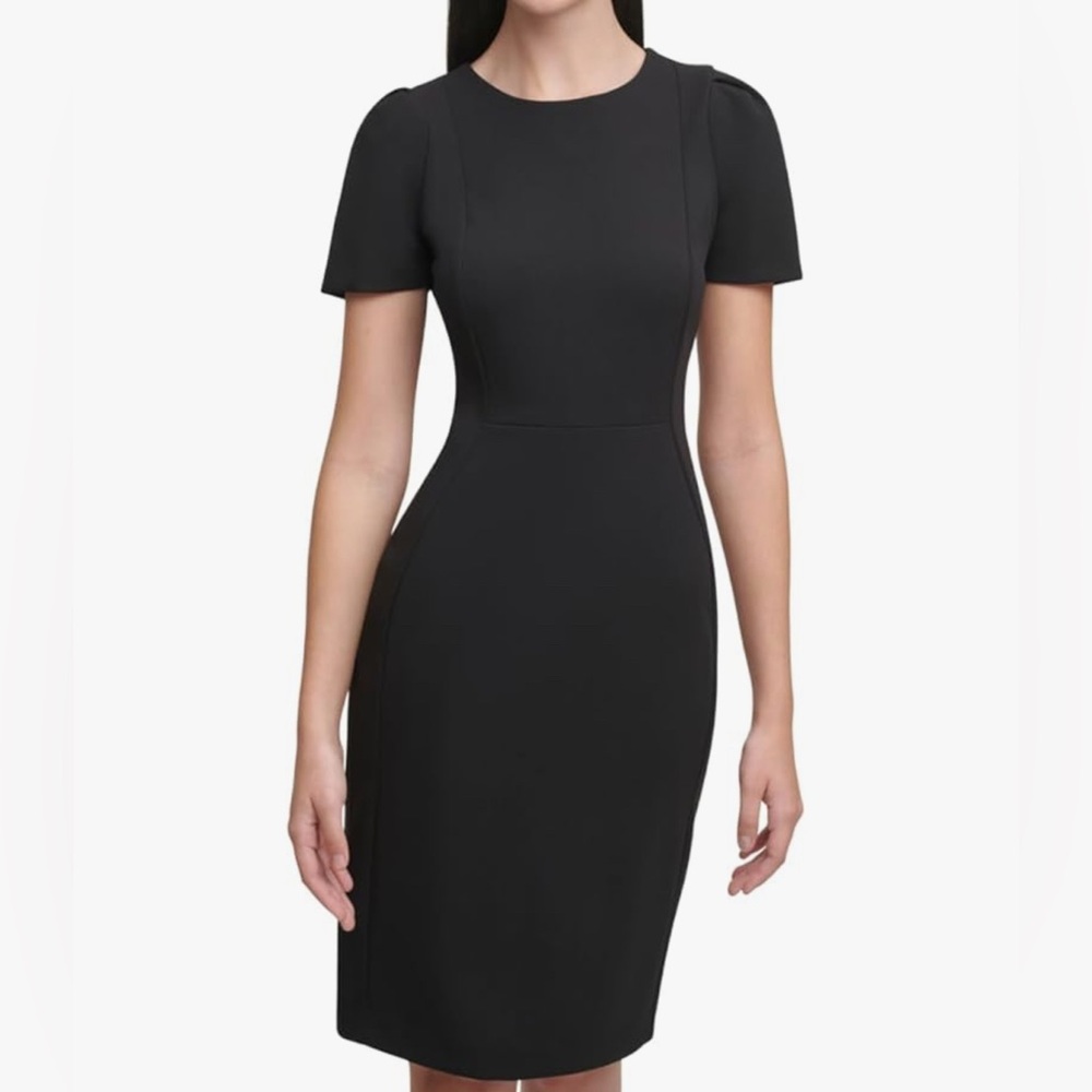 ✨NEW✨ Calvin Klein Classic Black Midi Dress